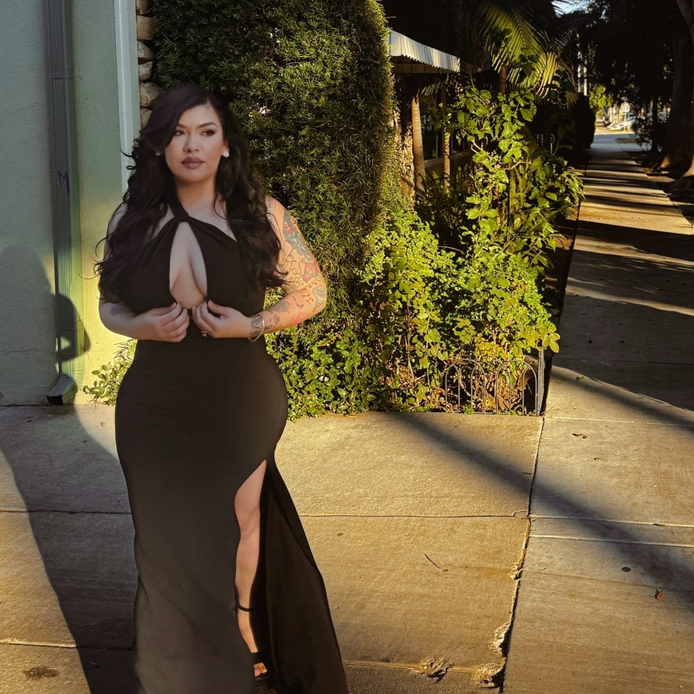 Fashion Nova Black Prom Dress